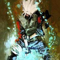 Kakashi Hatake chidori painting